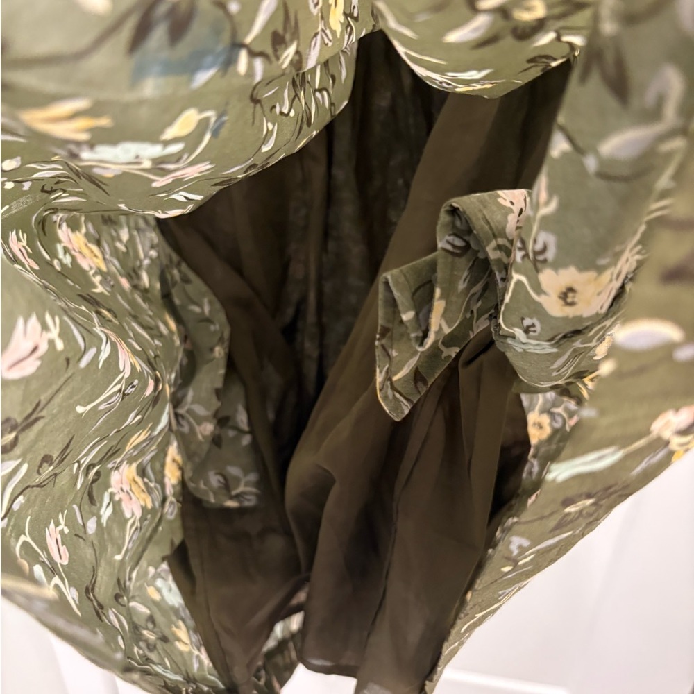 Tory Burch Smocked Floral Mini Dress Size Medium - Picture 4 of 15